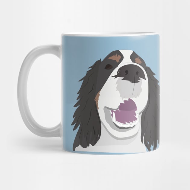 Springer Spaniel Happy Face by Tillowin